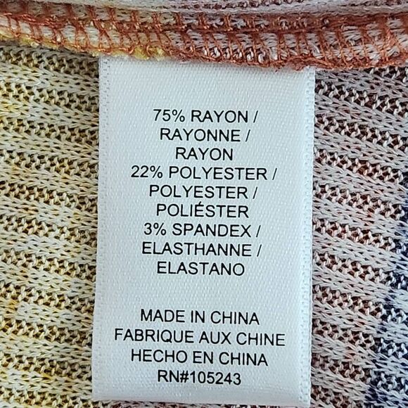 Bobeau Striped Knit Cardigan Sweater Size Small NWOT Draped Front Cardigan - Picture 8 of 9